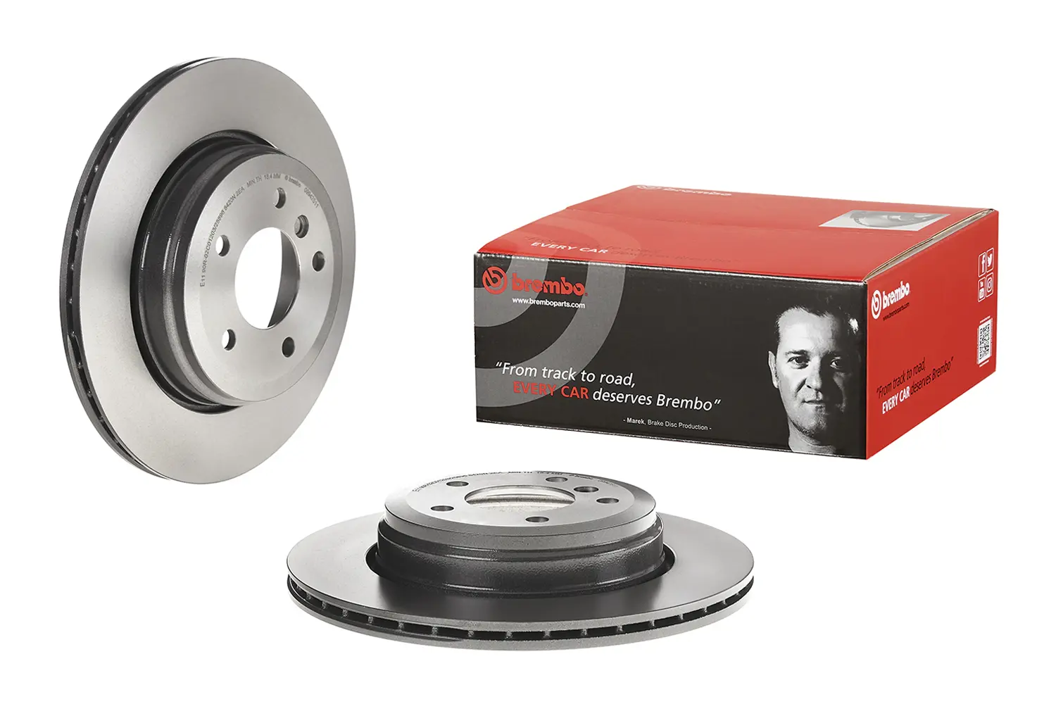 BMW 5 Serisi E60 520 d Arka Fren Diski Havalandırmalı | BREMBO 09942511