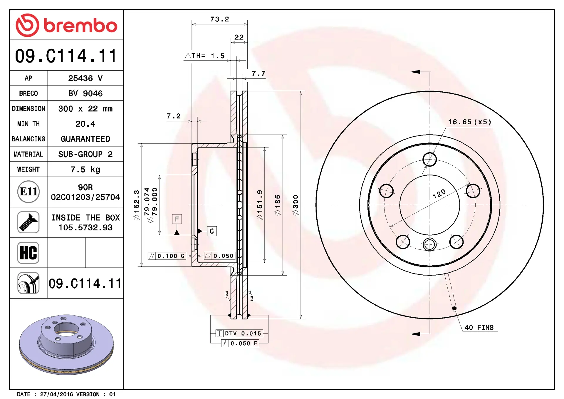 BMW 3 Serisi F30 316 i Ön Fren Diski Havalandırmalı | BREMBO 09C11411