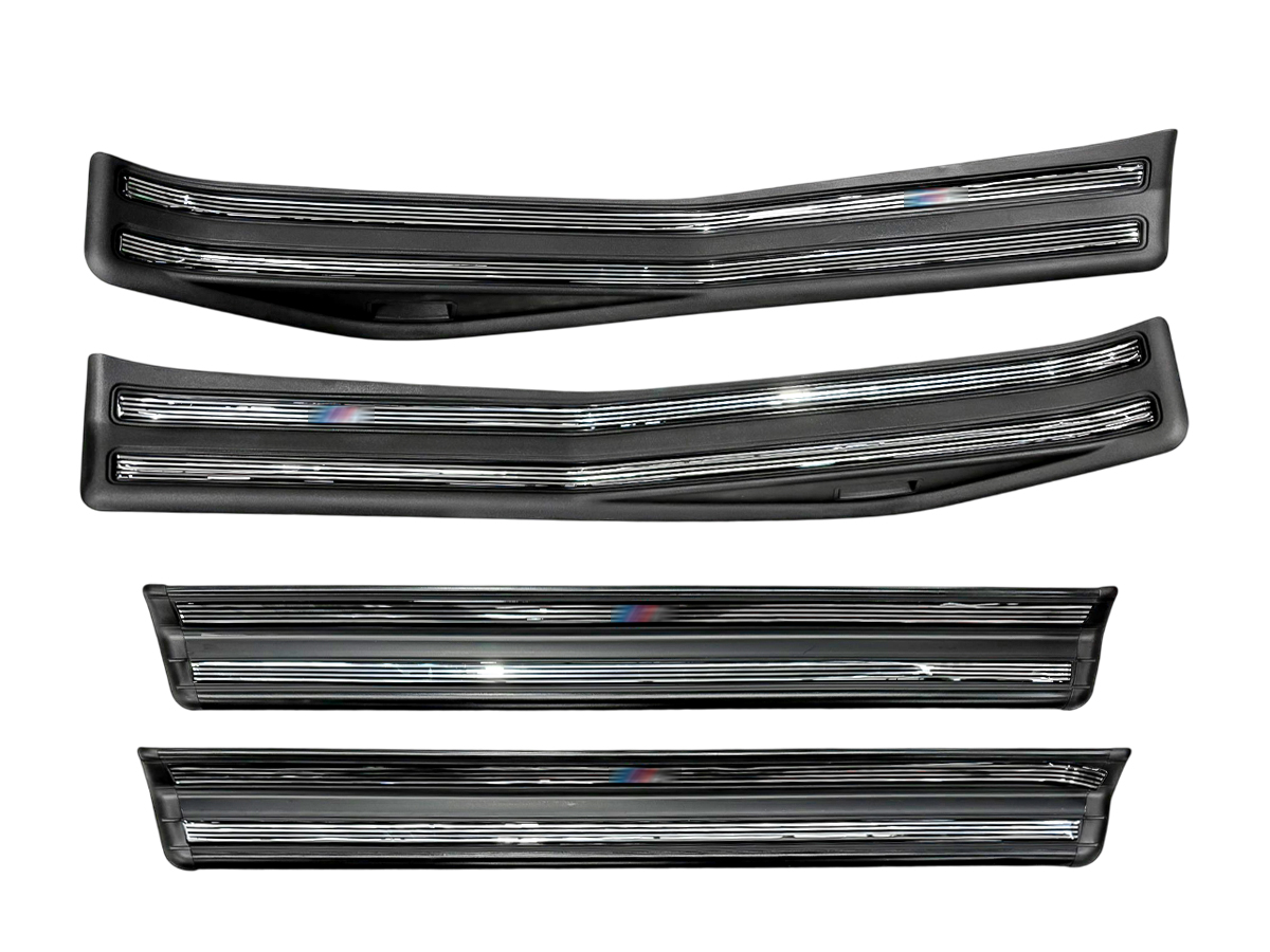 BMW 3 Serisi E46 Set Kapı Eşik Bakaliti M3 Logolu 1998-04 Siyah | CARTEK TPBMWALM47