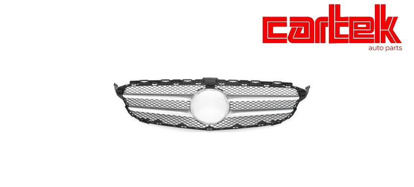 Mercedes C Serisi W205 Panjur -diamond- 2014-18 Krom Gümüş | CARTEK TPMRDZW22