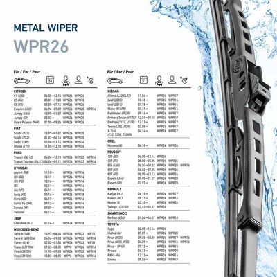 Mercedes A Serisi W168 Silecek Süpürgesi Ön | HELLA 9XW 190 253-261