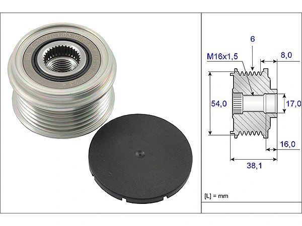 BMW 1 Serisi E81 120d Alternatör Kasnağı | INA 535 0063 10