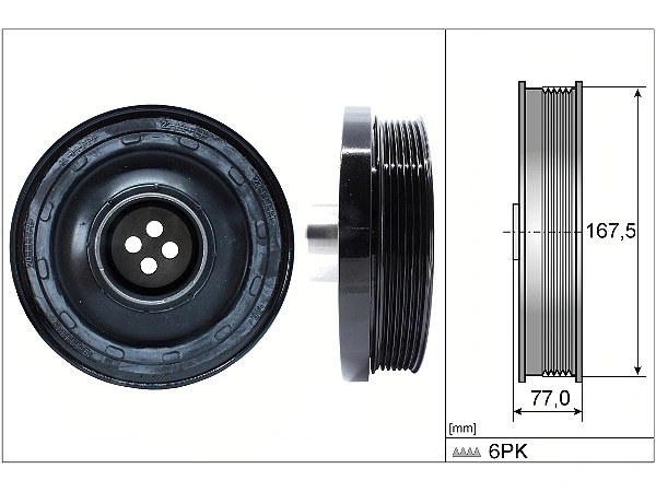 BMW 5 Serisi F10 525 d Krank Kasnağı | INA 544 0137 10