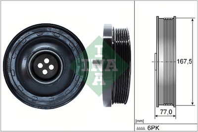 Bmw F10 N47 Krank Kasnağı | INA 544013710