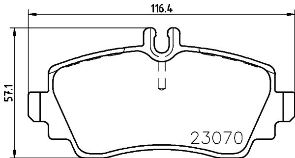Mercedes A Serisi W168 Fren Balatası Arka | HELLA 8DB 355 018-281