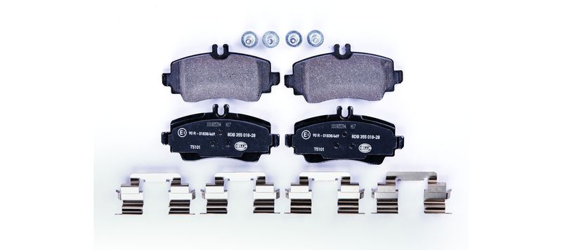 Mercedes A Serisi W168 Fren Balatası Arka | HELLA 8DB 355 018-281