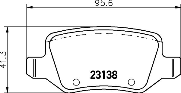 Mercedes A Serisi W168 Fren Balatası Arka | HELLA 8DB 355 018-531