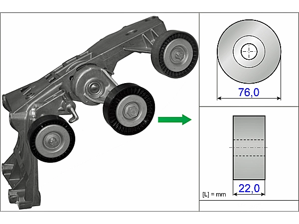 Mercedes A Serisi W169 A 200 Gergi Kütüğü | INA 534 0431 10
