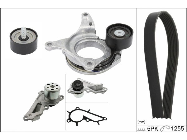 Mercedes GLB X247 GLB 200 Tensioner Pulley Belt Water Pump Set | IN...