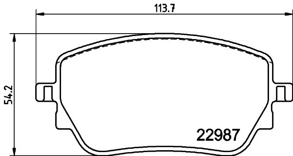 Mercedes GLB Serisi W247 Fren Balatası Arka | HELLA 8DB 355 039-231
