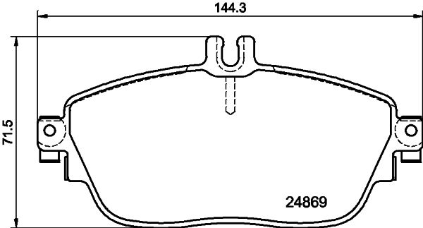 Mercedes GLA Serisi W156 Fren Balatası Arka | HELLA 8DB 355 019-721