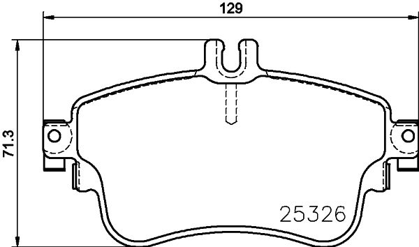Mercedes B Serisi W246 Fren Balatası Arka | HELLA 8DB 355 019-751