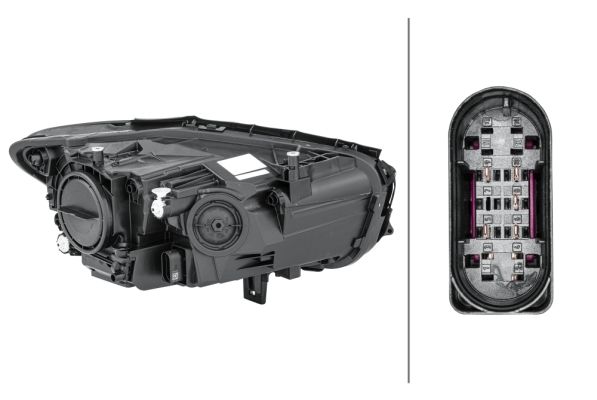 Mercedes B Serisi W247 Far Halojen Sol | HELLA 1EG 014 993-011