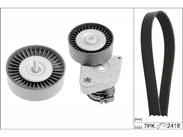 Mercedes CLK C209 200 Kompressor V-Belt Set | INA 529 0334 10