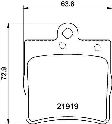 Mercedes C Serisi W203 Fren Balatası Ön | HELLA 8DB 355 008-961