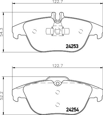Mercedes C Serisi W204 Fren Balatası Arka | HELLA 8DB 355 012-741
