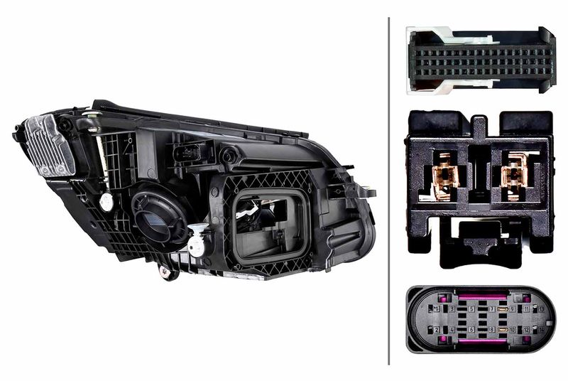 Mercedes C Serisi W205 Far LED Sol | HELLA 1EX 014 827-511