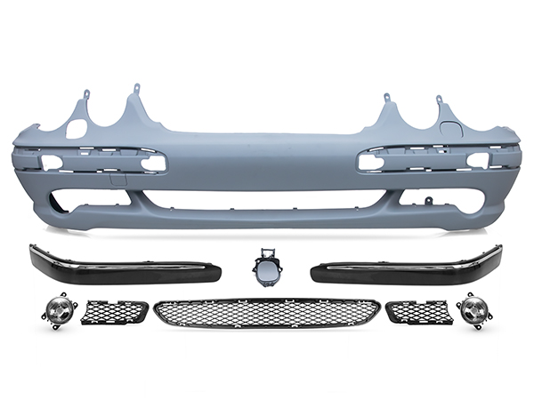 Mercedes E Serisi W210 1996-2002 AMG Komple Tampon Ön Far Yıkamalı Sisli | WENDER MA2108852425S2