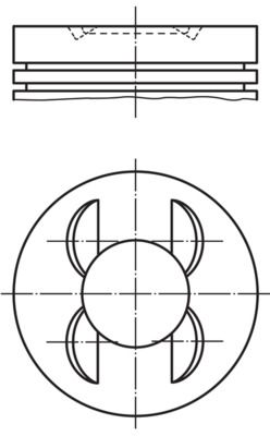 Mercedes E Serisi W210 M112 Piston 89.90mm STD | MAHLE 001 13 00