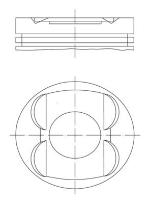 Mercedes E Serisi W211 M112 Piston 89.90mm STD | MAHLE 001 14 00