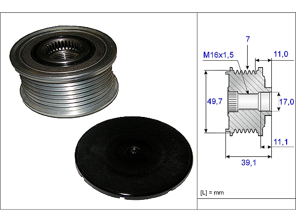 Mercedes W211 E 300 BlueTEC Alternator Pulley | INA 535 0084 10