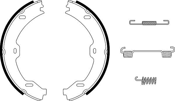 Mercedes E Serisi W211 El Freni Pabuç Seti | HELLA 8DA 355 050-481