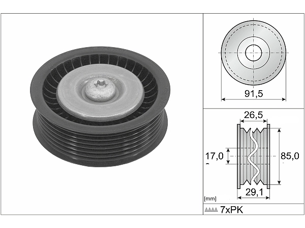 Mercedes W164 ML 350 CDI 4Matic Pulley | INA 532 1181 10