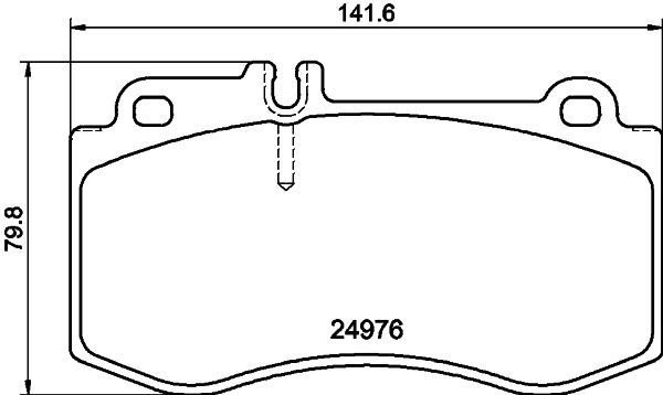Mercedes E Serisi W212 Fren Balatası Arka | HELLA 8DB 355 014-821
