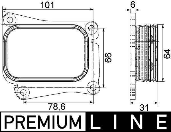 Mercedes C Serisi W204 M271 Motor Yağ Soğutucusu | MAHLE CLC 111 000P