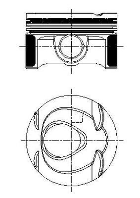 Mercedes E Serisi W212 M271 Piston 82.00mm STD | MAHLE 001 PI 00163 000