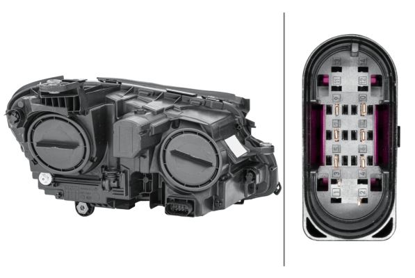 Mercedes E Serisi W213 Far Halojen Sol | HELLA 1EG 012 076-051
