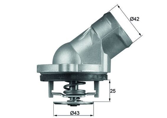 Mercedes E Serisi W211 M113 Termostat | MAHLE TI 45 87D