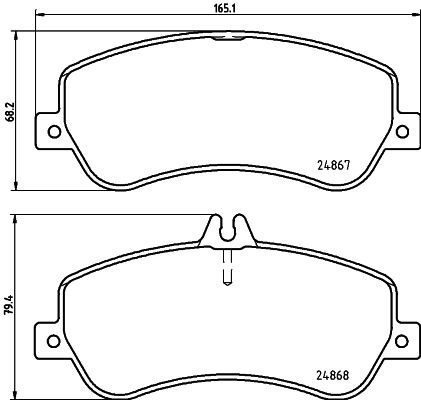 Mercedes GLK Serisi W204 Fren Balatası Arka | HELLA 8DB 355 014-221