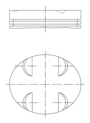 Mercedes S Serisi W221 M273 Piston 92.90mm STD | MAHLE 005 24 00