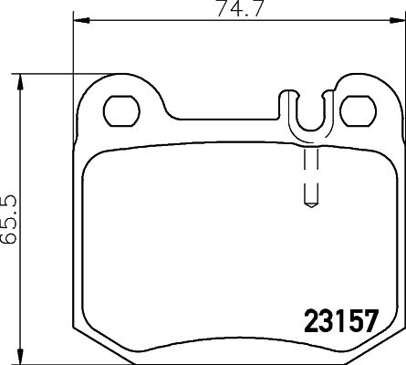 Mercedes ML Serisi W163 Fren Balatası Arka | HELLA 8DB 355 008-831
