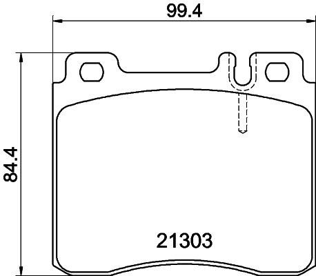 Mercedes S Serisi W140 Fren Balatası Ön | HELLA 8DB 355 007-551
