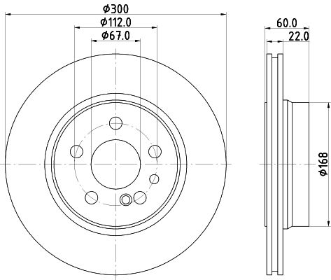 Mercedes S Serisi W140 Fren Diski Havalı Ön | HELLA 8DD 355 102-711