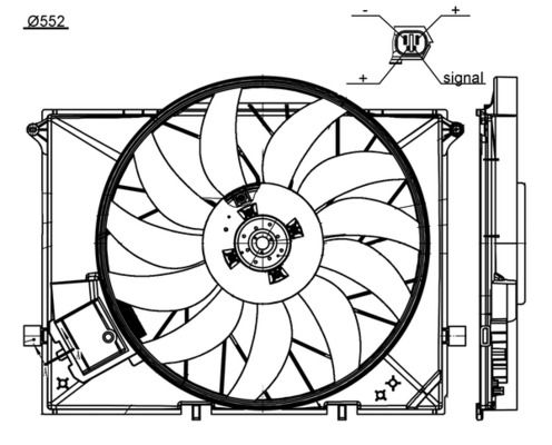 Mercedes S Serisi W220 M113 Fan Pervanesi | MAHLE CFF 172 000S