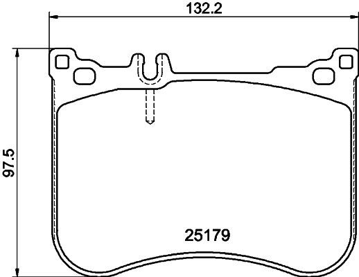 Mercedes E Serisi W213 Fren Balatası Arka | HELLA 8DB 355 021-211
