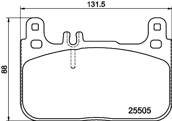 Mercedes S Serisi W222 Fren Balatası Arka | HELLA 8DB 355 021-941