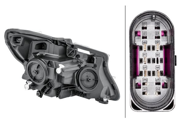 Mercedes Vito Serisi W447 Far Halojen Sol | HELLA 1LL 011 284-891