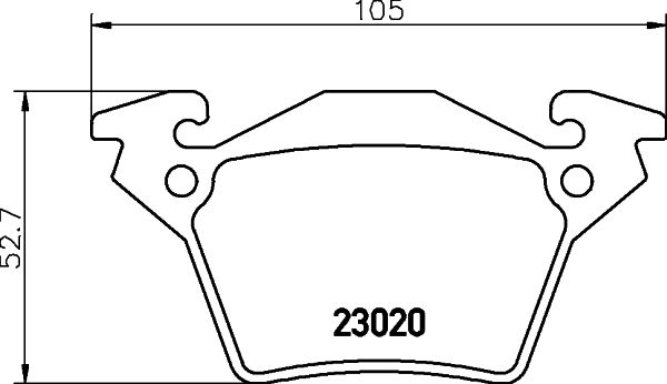 Mercedes Vito Serisi W638 Fren Balatası Arka | HELLA 8DB 355 008-641