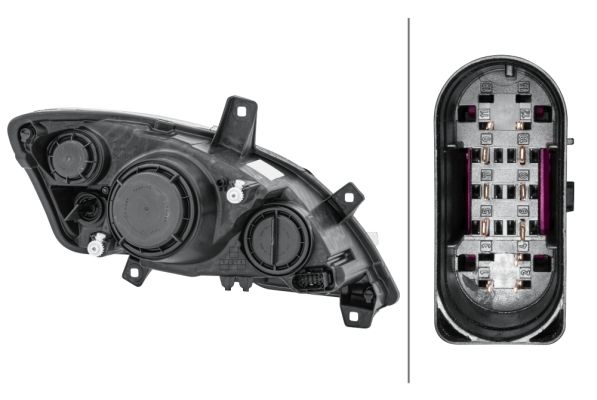 Mercedes Vito Serisi W639 Far Halojen Sol | HELLA 1EG 009 627-011