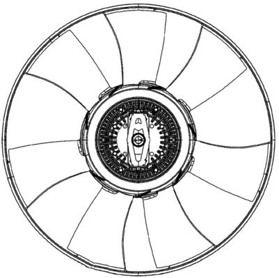 Mercedes Vito Serisi W638 OM611 Fan Pervanesi | MAHLE CFF 493 000P