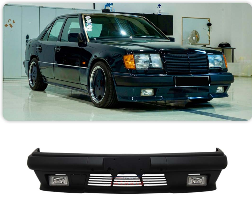 Mercedes W124 Front Bumper with Fog Lights 1984-1993 WENDER
