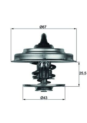 Mercedes C Serisi W202 M104 Termostat | MAHLE TX 18 87D