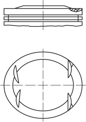 Mercedes W124 Kasa M104 Piston 89.90mm STD | MAHLE 001 41 00