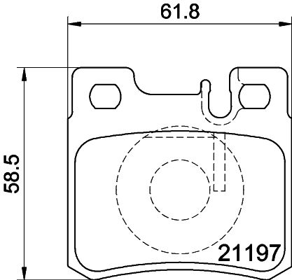 Mercedes E Serisi W210 Fren Balatası Ön | HELLA 8DB 355 007-361