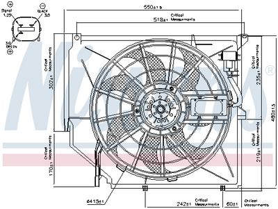 BMW E46 M52 M54 Air Conditioning Fan | NISSENS 85649