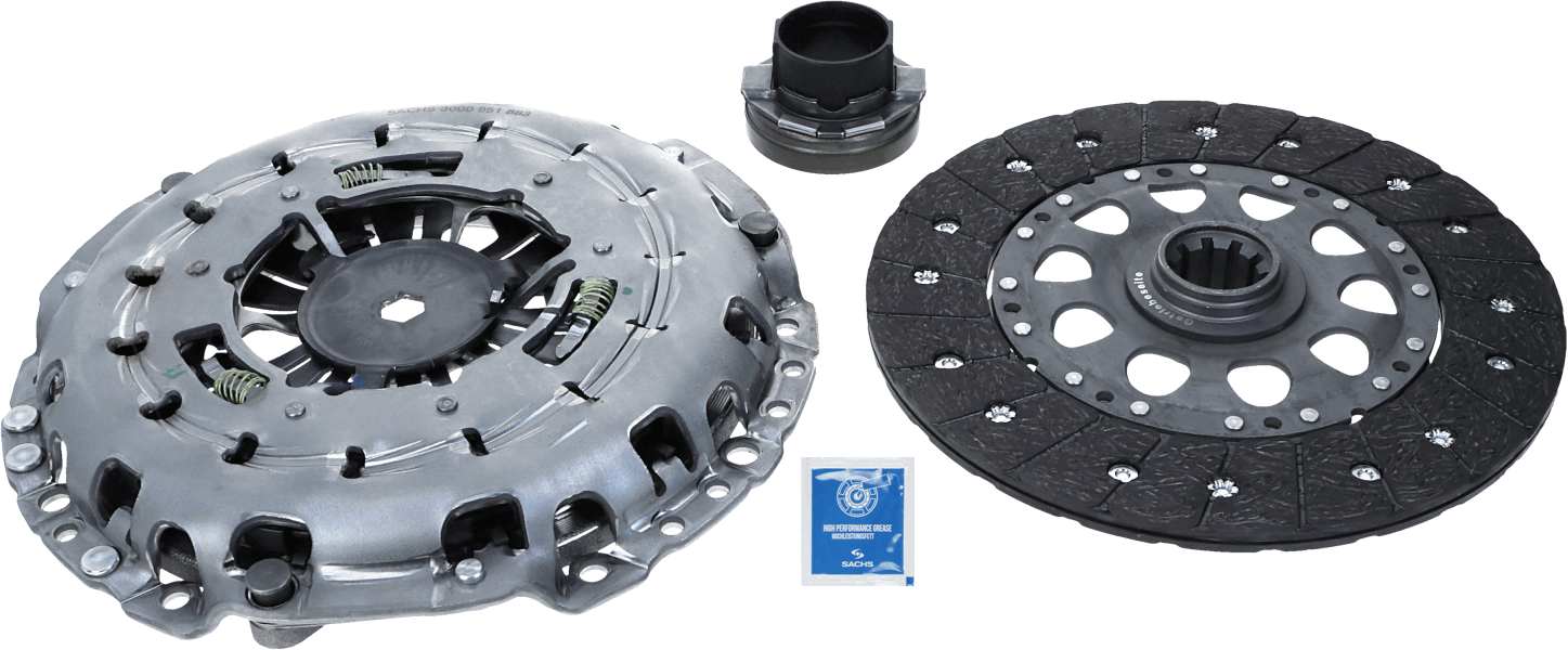 BMW 5 Serisi E39 540i M62 Debriyaj Seti + Rulman | SACHS 3000 951 877
